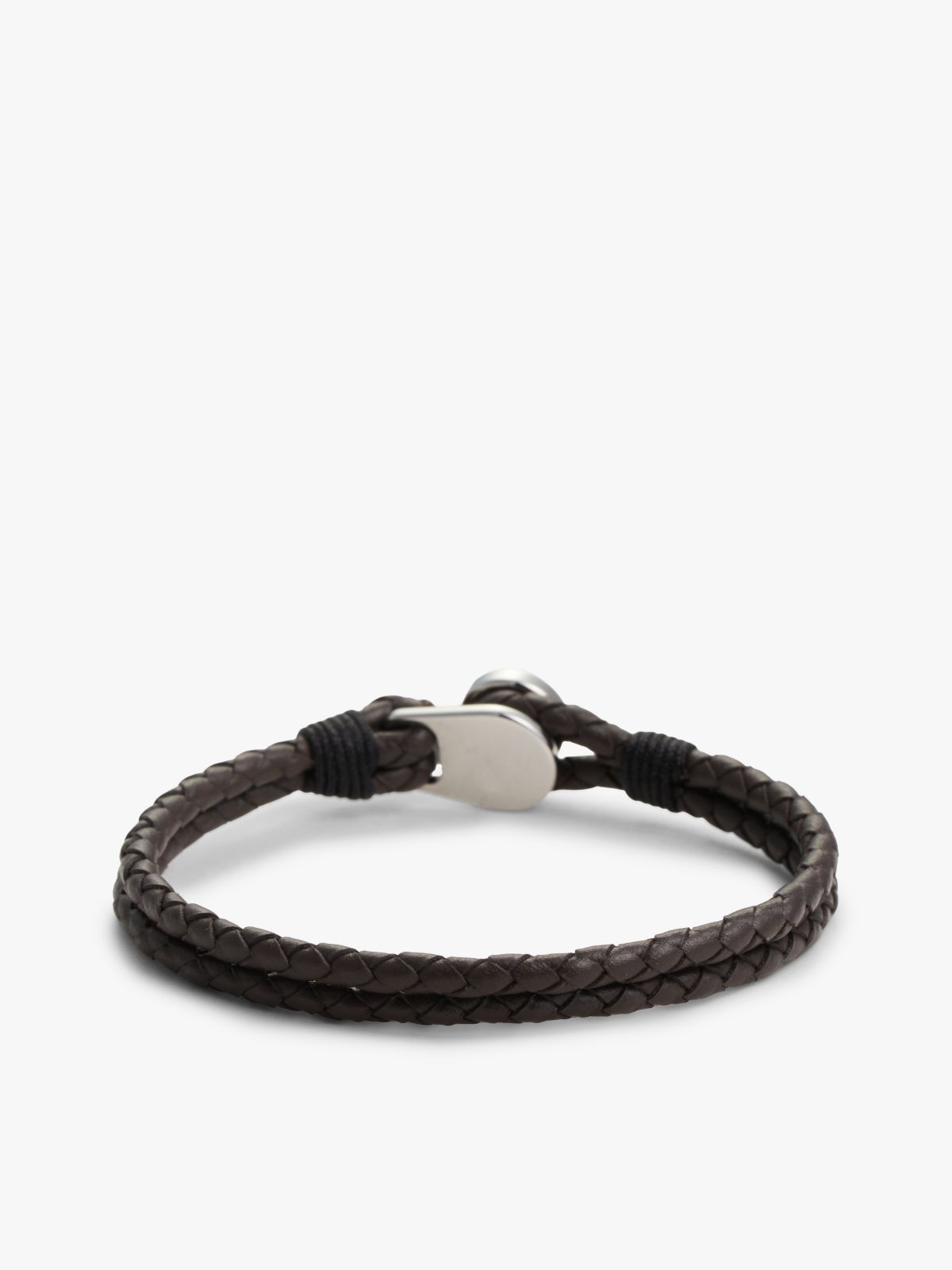 Nautical Braided Leather Bracelet — Brown