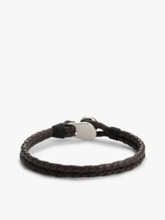 Nautical Braided Leather Bracelet — Brown 3
