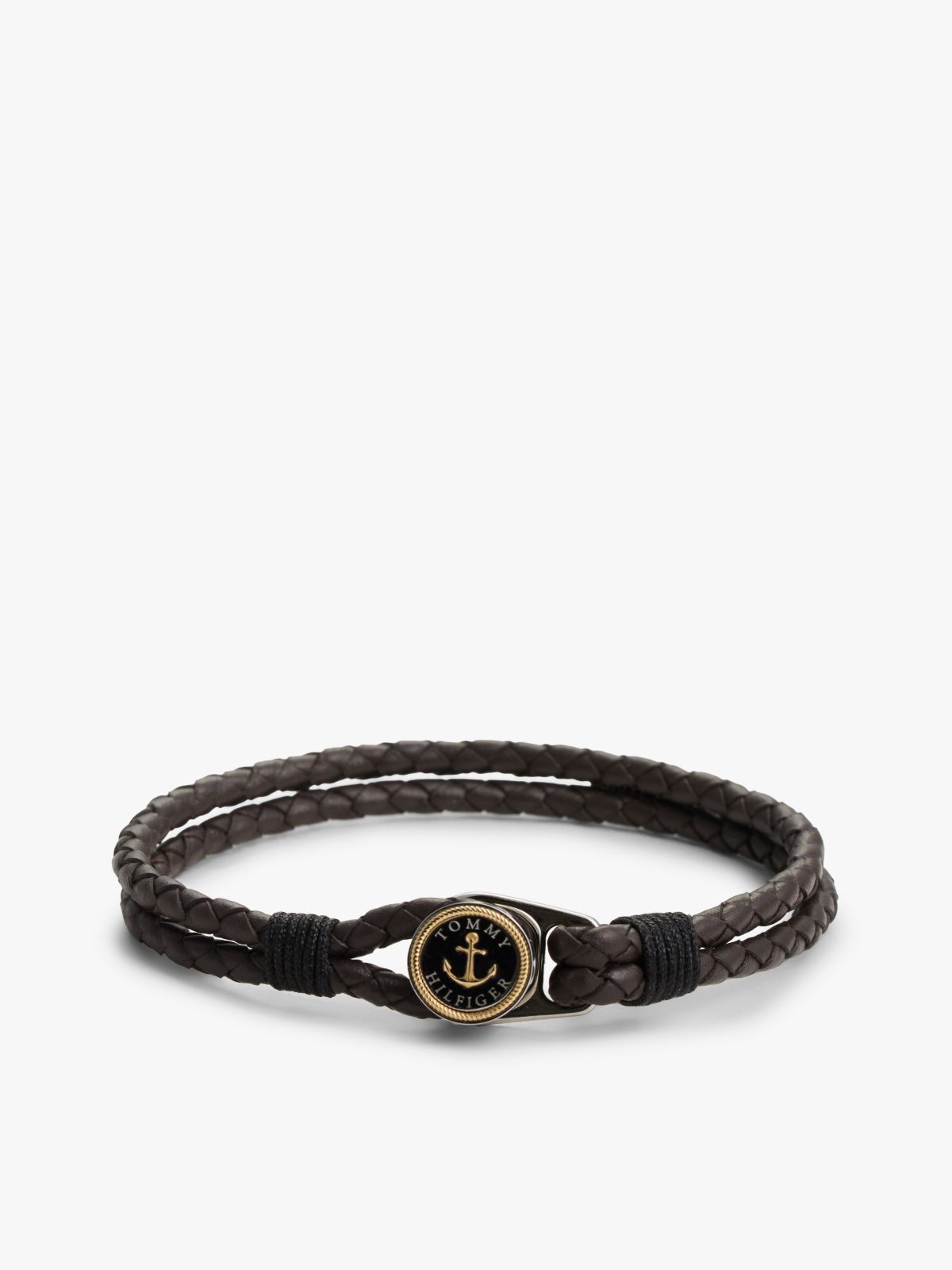 Nautical Braided Leather Bracelet — Brown