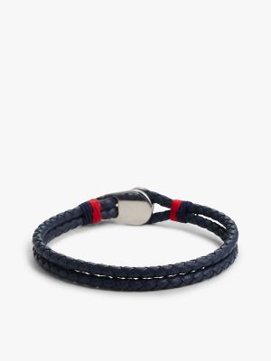 Мужской браслет Tommy Hilfiger Nautical Braided Leather, цвет: Синий — фото 3