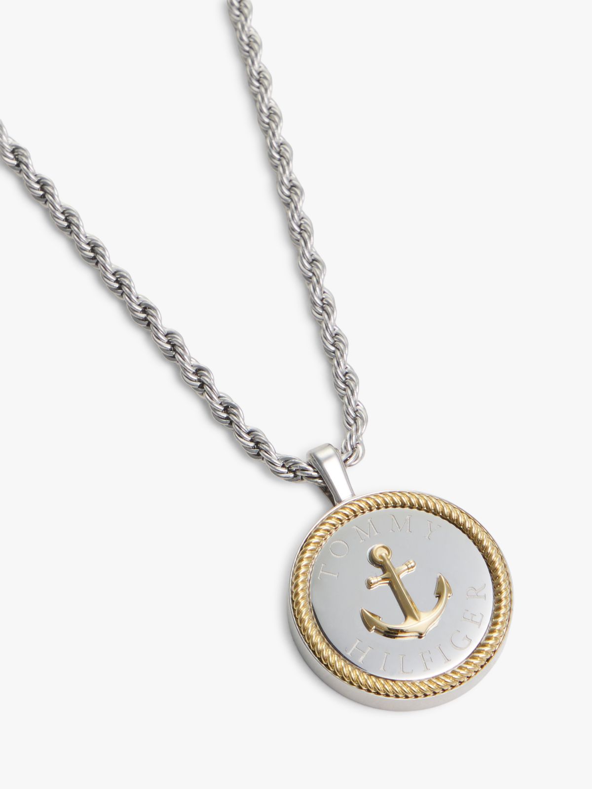 Nautical Rope-Chain Necklace — Two Tone