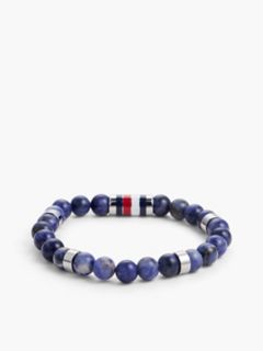 Beaded Stretch Bracelet — Blue 2