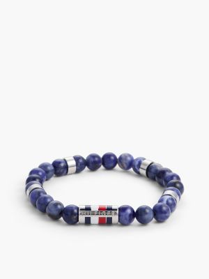 Beaded Stretch Bracelet, Blue