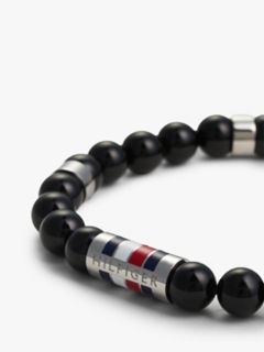 Beaded Stretch Bracelet — Black 2