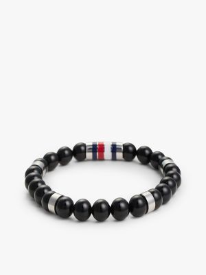 Мужской браслет Tommy Hilfiger Beaded Stretch, цвет: Чёрный — фото 3
