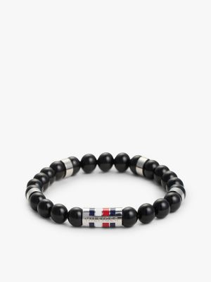Beaded Stretch Bracelet, Black
