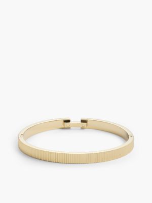 Женский браслет Tommy Hilfiger Signature Stripe Ridged, цвет: Золотой — фото 2