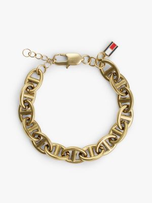 Gold-Plated Mariner-Link Chain Bracelet, Gold