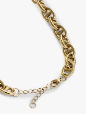 Женская цепочка Tommy Hilfiger Gold-Plated Mariner-Link Chain, цвет: Золотой — фото 3