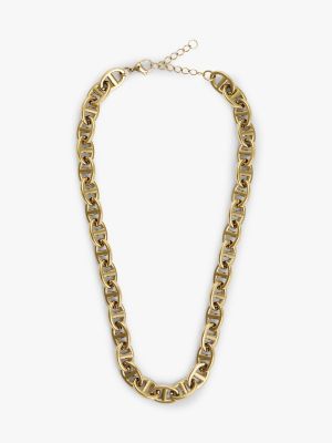 Gold-Plated Mariner-Link Chain Necklace, Gold
