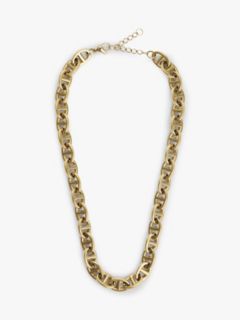 Gold-Plated Mariner-Link Chain Necklace — Gold 1