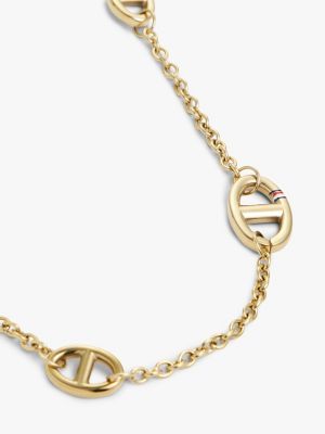 Женское колье Tommy Hilfiger Gold-Plated Slim Mariner-Link, цвет: Золотой — фото 2