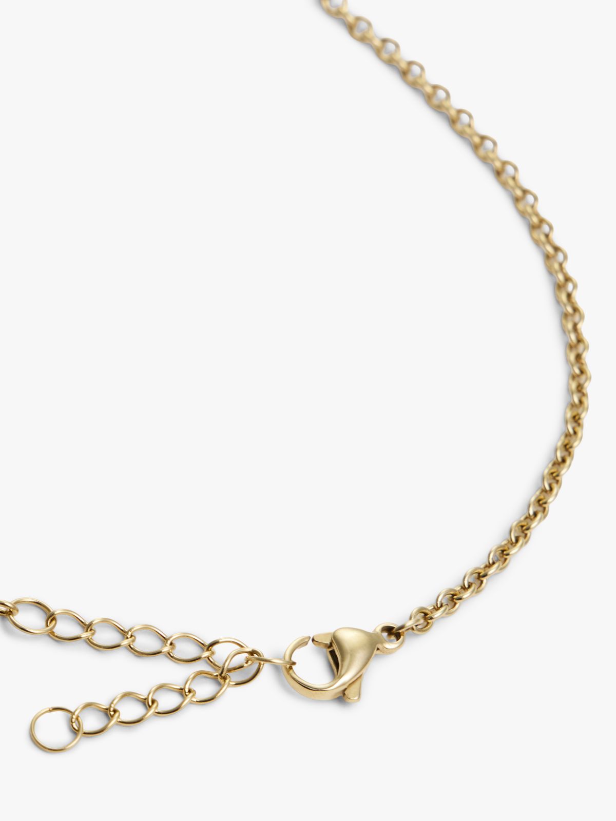 Gold-Plated Slim Mariner-Link Necklace — Gold