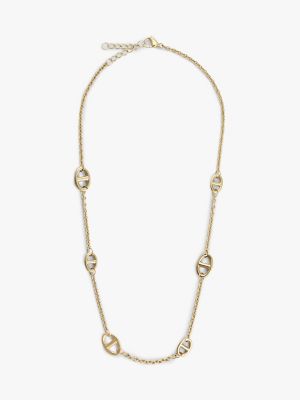 Gold-Plated Slim Mariner-Link Necklace, Gold