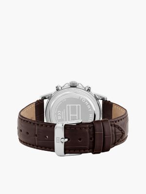 Мужские часы Tommy Hilfiger 40MM Leather Strap Dress Watch, цвет: Кремовый — фото 2