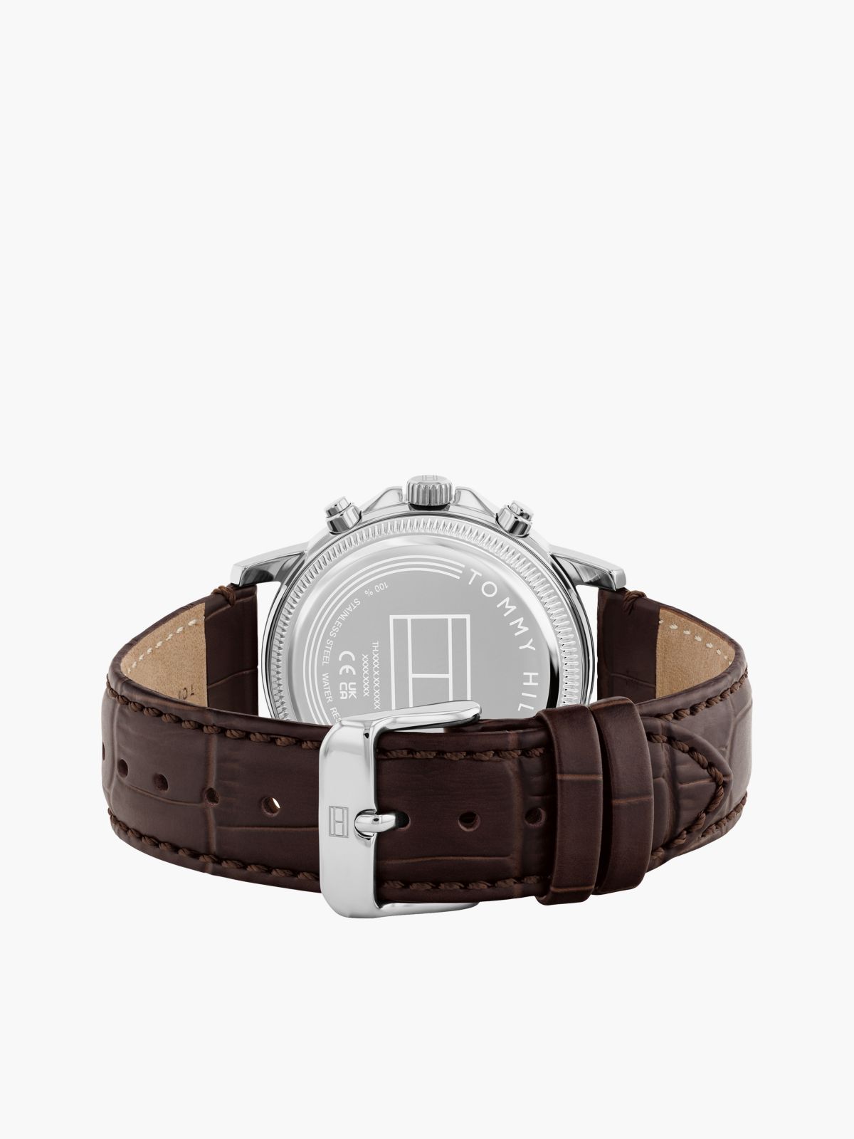 40MM Leather Strap Dress Watch — Cream