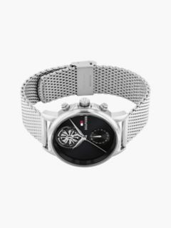 40MM Mesh Strap Dress Watch — Black 3