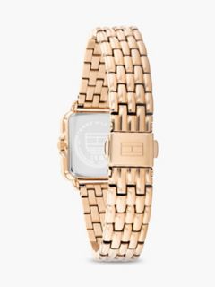 24MM Rectangle Dial Dress Watch — Rose Gold 2
