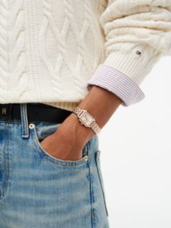 24MM Rectangle Dial Dress Watch — Rose Gold 4