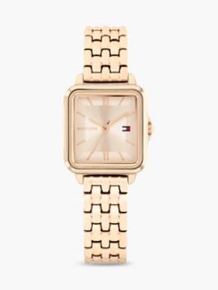 24MM Rectangle Dial Dress Watch — Rose Gold 1
