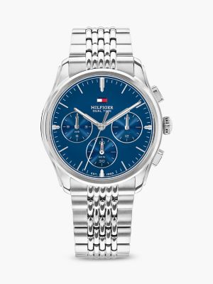 Мужские часы Tommy Hilfiger 38MM Dual-Time NYC Watch, цвет: Синий