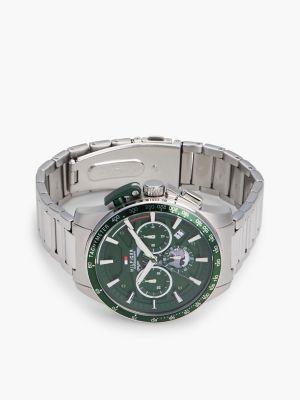 Мужские часы Tommy Hilfiger 44MM Chronograph Sport Watch, цвет: Зелёный — фото 3