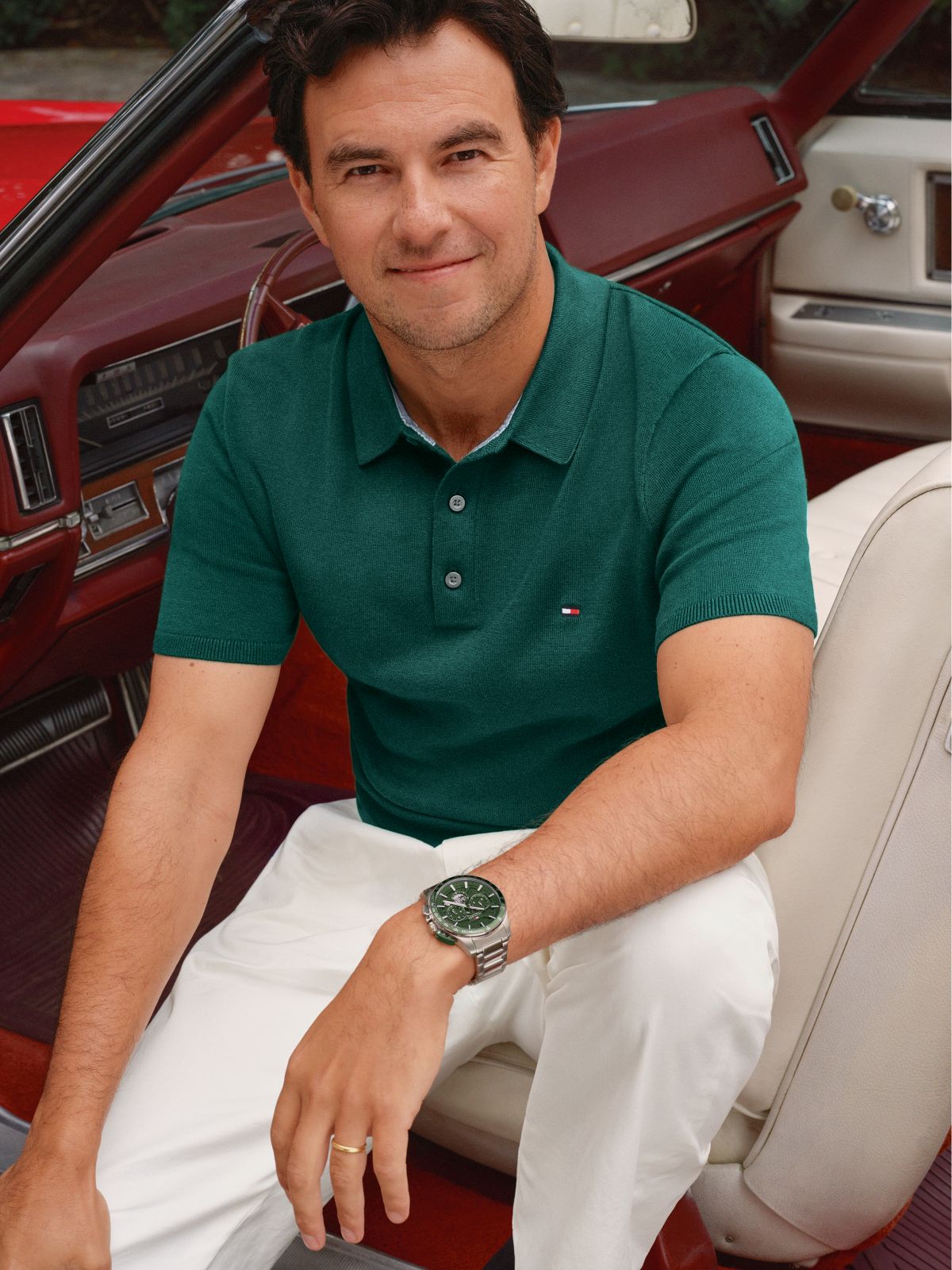 44MM Chronograph Sport Watch — Green