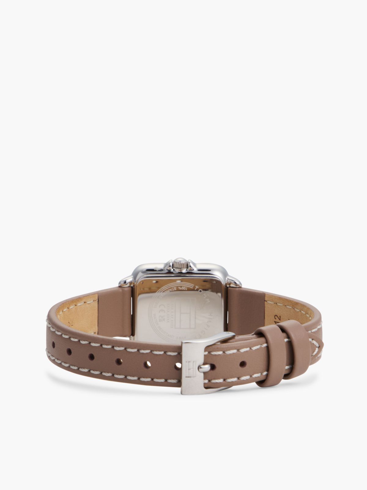 24MM Leather Strap Dress Watch — White
