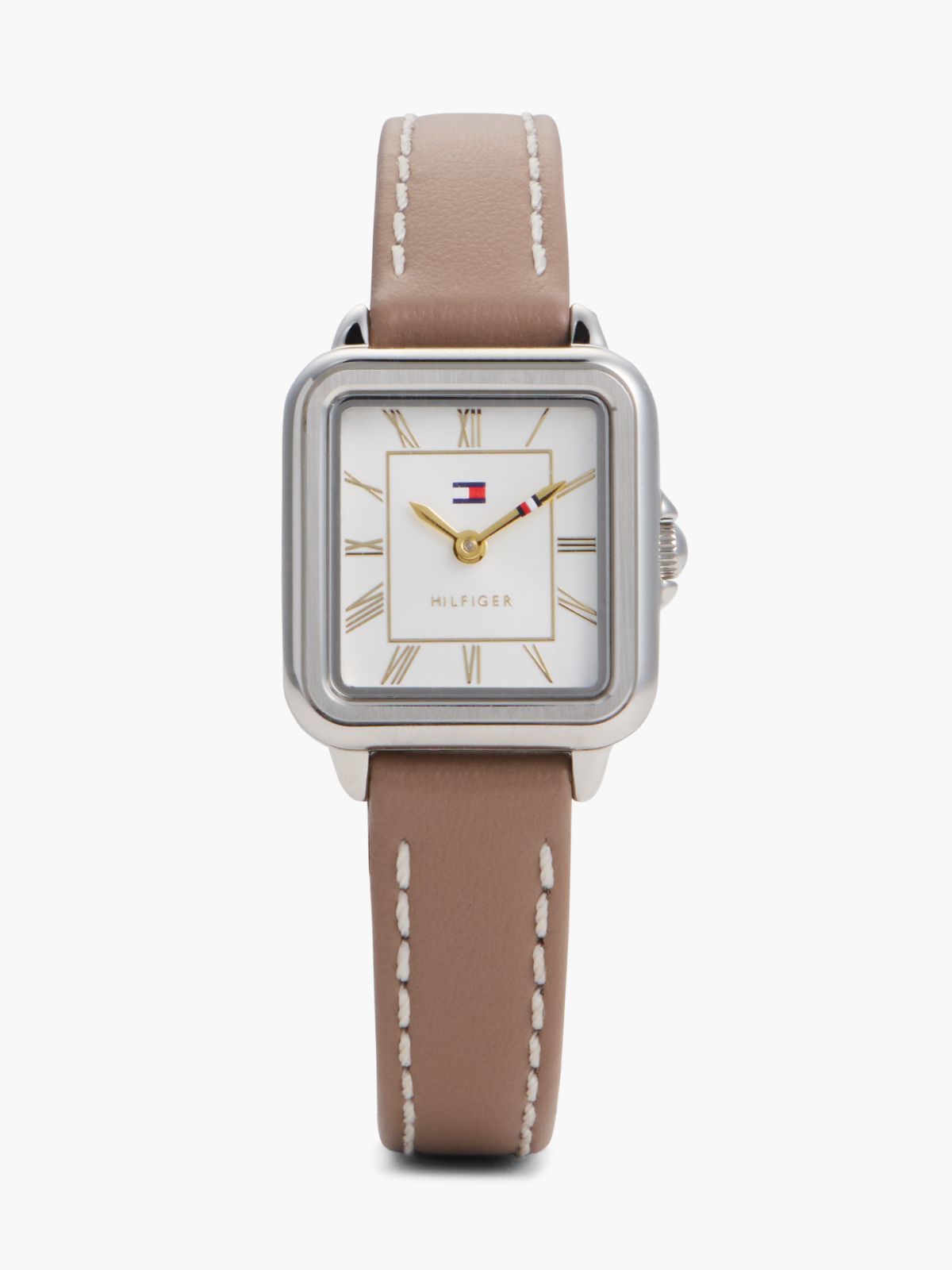 24MM Leather Strap Dress Watch — White