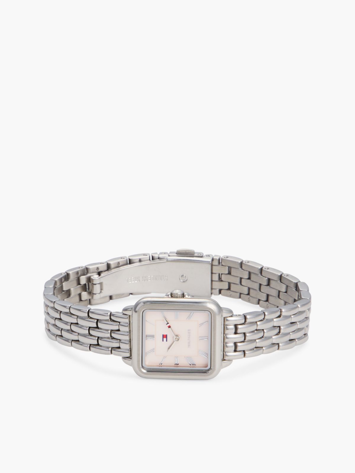 24MM Rectangle Dial Dress Watch — Blush