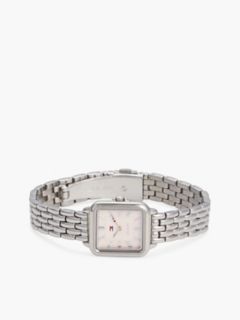 24MM Rectangle Dial Dress Watch — Blush 3