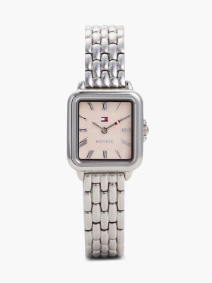 24MM Rectangle Dial Dress Watch, Blush
