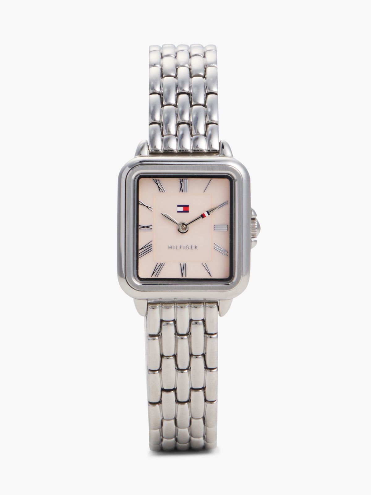 24MM Rectangle Dial Dress Watch — Blush