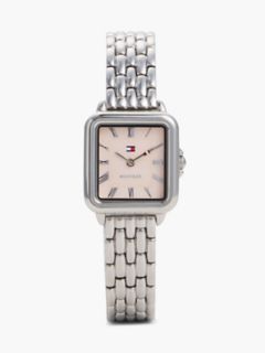 24MM Rectangle Dial Dress Watch — Blush 1
