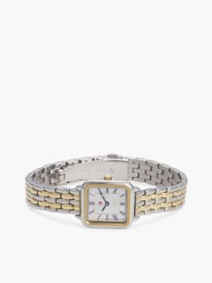 24MM Rectangle Dial Dress Watch — Silver White 3