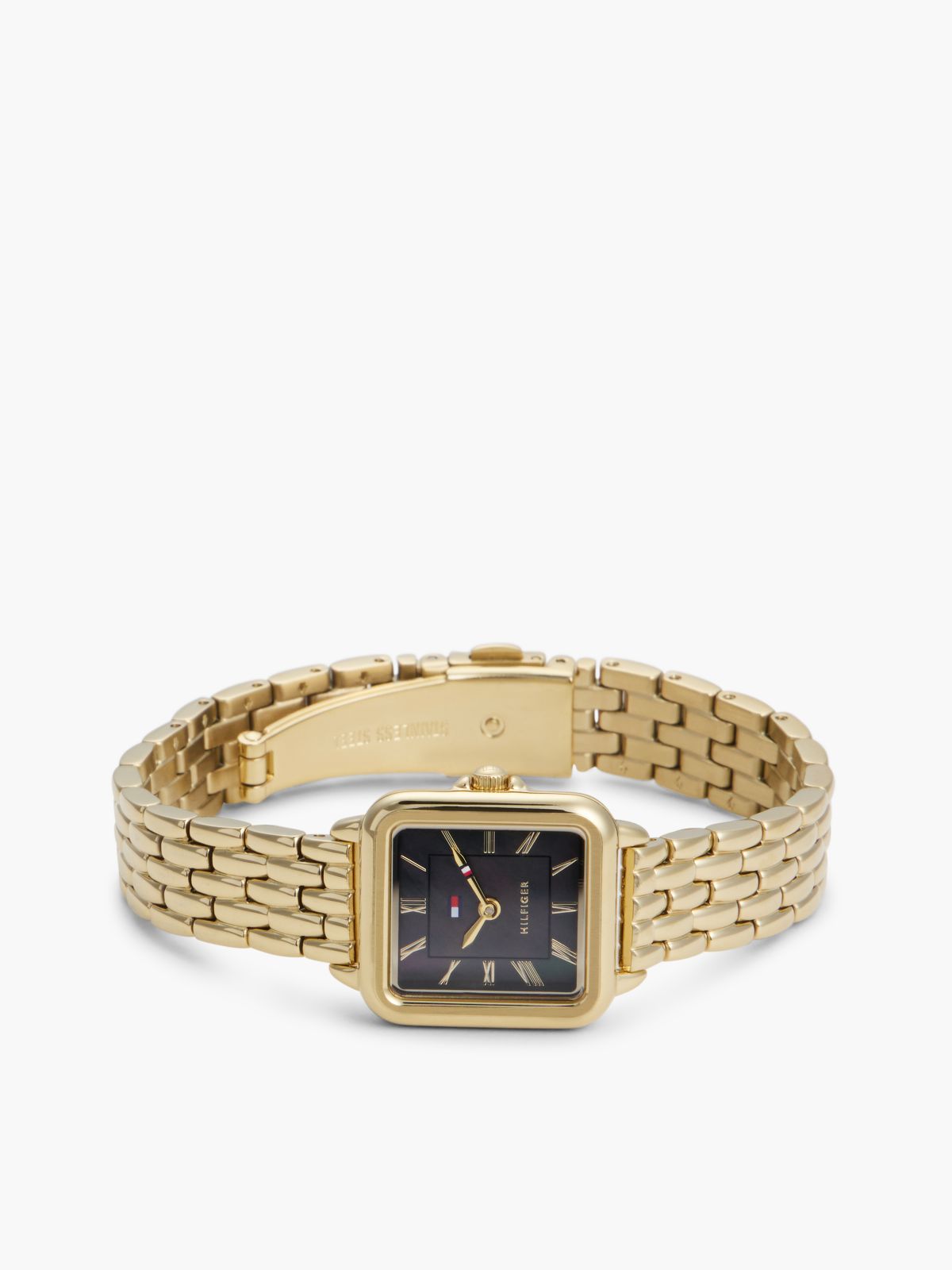 24MM Rectangle Dial Dress Watch — Black