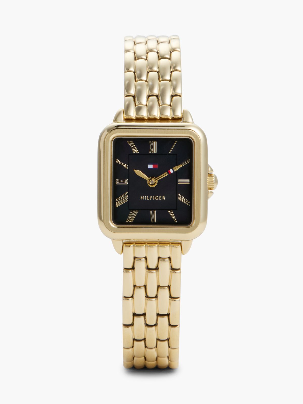 24MM Rectangle Dial Dress Watch — Black