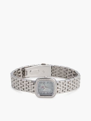 Женские часы Tommy Hilfiger 22MM Crystal Accent Dress Watch, цвет: Синий — фото 3
