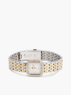 22MM Crystal Accent Dress Watch — Silver White 3
