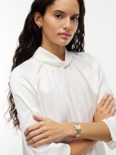 22MM Crystal Accent Dress Watch — Silver White 4