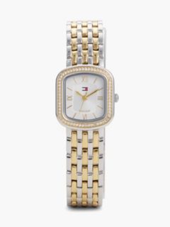 22MM Crystal Accent Dress Watch — Silver White 1