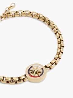 Compass Medallion Chain Bracelet — Gold 2