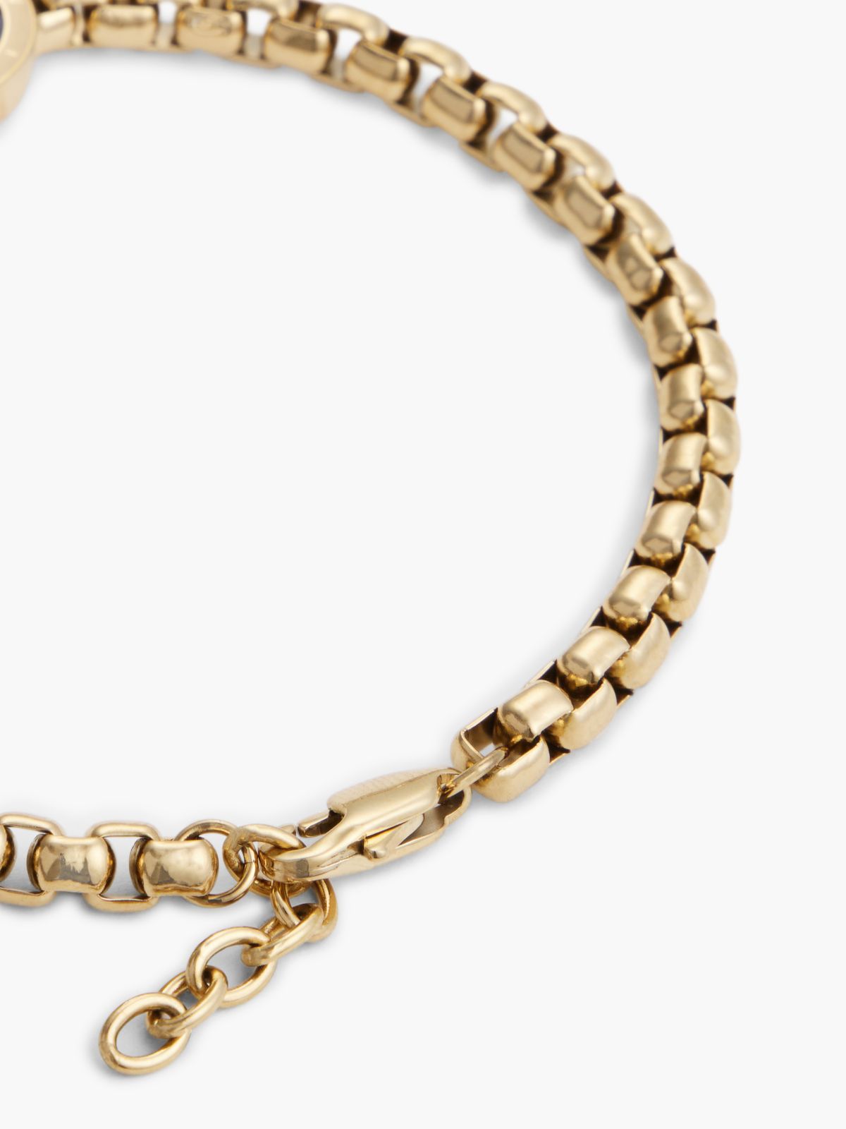 Compass Medallion Chain Bracelet — Gold