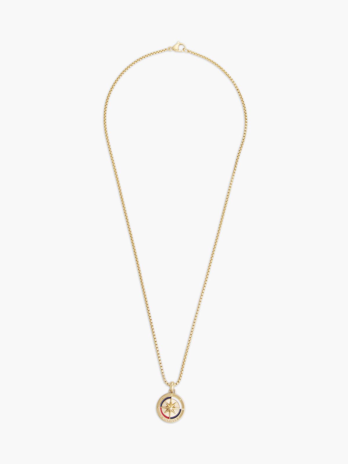 Compass Medallion Necklace — Gold