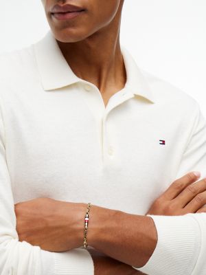 Мужской браслет Tommy Hilfiger 6mm Signature Stripe Chain, цвет: Золотой — фото 4