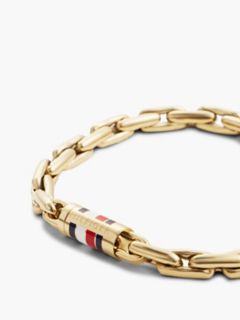 8mm Signature Stripe Chain Bracelet — Gold 2