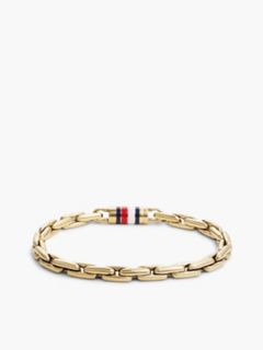 8mm Signature Stripe Chain Bracelet — Gold 3
