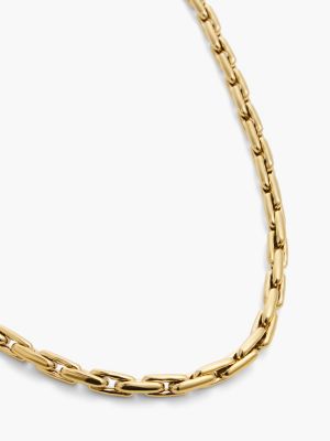 Мужское колье Tommy Hilfiger Signature Stripe Chain Link, цвет: Золотой — фото 2