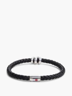 Nautical Knot Braided Leather Bracelet — Black 3