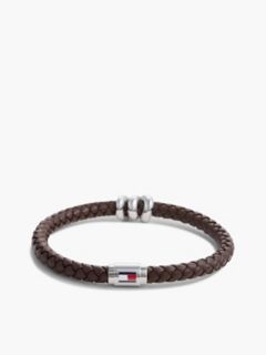 Nautical Knot Braided Leather Bracelet — Brown 3